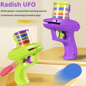 Pistola Lanzadora de Discos Voladores de Espuma EVA para Niños, Juguete Portátil Ajustable de Plástico para Juegos al Aire Libre, Venta al por Mayor - Product Image 3