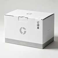 Boîte d'expédition avec logo personnalisé imprimé, boîte d'emballage pour abonnement, boîtes d'emballage de luxe pour coffret cadeau mensuel