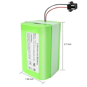 Battery For Tools Vaccum Cleaner Replacement Battery Replacement 14.4V 2600mah For Ecovacs Deebot N79S DN622 For Robovac 11 11S 30 30C Power Tools