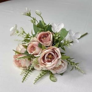 Hot Sale 7-köpfige künstliche Rosen büsche aus Seide für Hochzeiten Graduierungen Muttertag Ostern Weihnachten Komplettes Zubehör Rose - Product Image 2