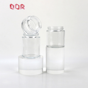 Luxury 500ml Transparent Glass <b>Container</b> With Natural Bamboo Lid Airtight Glass Jar for Kitchen Skincare Packaging With CSC Cap - Product Image 3