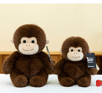 Boneka Monyet Lucu Berbagai Ukuran Warna Campur, Bantal Boneka Kapuk Isi Kapas PP, Hadiah Ulang Tahun Liburan, Mainan Mesin Cakar, Mainan Pasangan yang Menenangkan