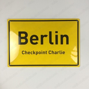 Placa de Metal Personalizada de Berlín, con Relieve 3D, Curva o Plana, Letrero de Aluminio, Póster - Product Image 1