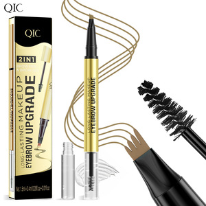 <span class=keywords><strong>Crayon</strong></span> à <span class=keywords><strong>sourcils</strong></span> liquide QIC à <span class=keywords><strong>4</strong></span> <span class=keywords><strong>pointes</strong></span> et brosse à <span class=keywords><strong>sourcils</strong></span>, imperméable, résistant à la transpiration, séchage rapide, gel coiffant pour <span class=keywords><strong>sourcils</strong></span> 2 en 1, stylo de maquillage - Product Image 1