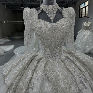 Squisito Abito da <span class=keywords><strong>Sposa</strong></span> da Principessa in Pizzo Vestidos De Novia Mn291 - Product Image 4