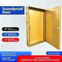 Porte acoustique insonorisée STC40 sur mesure, porte de contrôle du bruit industriel pour atelier et salle d'équipement