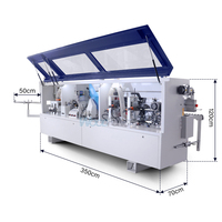 Machine à chantourner automatique Woodfung Compact 3,5 m pour le pré-fraisage et le placage des bords en bois et PVC pour meubles
