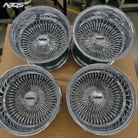 NJQS Jantes en acier chromé populaires 5x114.3 13x7 à rayons multiples, finition or chromé