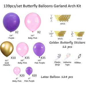 Kit arco e ghirlanda di palloncini fai-da-te, Set di decorazioni per palloncini per feste, per addio al nubilato e Baby Shower, matrimonio, compleanno, laurea - Product Image 3