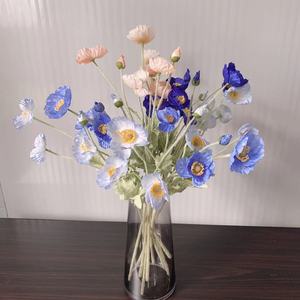 Flores Artificiales de Gardenia y Amapola, de Seda Flocada, para Decoración de Bodas y Hogar, Duraderas, Accesorios para Fotografía en Exteriores - Product Image 3