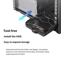 Nouvel ordinateur de bureau de jeu haute performance GeekPro de conception nouvelle génération avec processeur Intel Core i5-14400F de 14e génération, SSD, carte graphique dédiée, personnalisé exclusivement