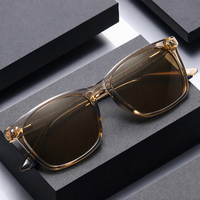 Nuevas Gafas de Sol Polarizadas Vintage Ce Uv400 TR90 2026, Gafas de Sol Cuadradas con Logotipo Personalizado para Hombre