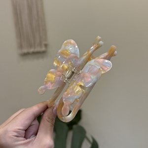 New Korean Acetate butterfly Hair Claw High-grade Ins Temperament Hair Shark Clip Hair Accessories - Product Image 4