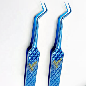 คีมหนีบขนตาเพชรอเนกประสงค์แบบพรีเมี่ยมแหนบปลายแหลมทำจากเหล็กพลาสม่าสีน้ำเงินเข้มปรับแต่งโลโก้ได้ตามต้องการ - Product Image 2