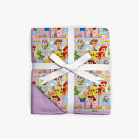 Couvertures en bambou en gros, couvertures pour bébé en bambou personnalisées imprimées, ultra douces, légères et chaudes, respirantes, couvertures matelassées pour bébé