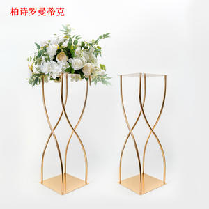 Centro de Mesa Moderno de Hierro Forjado para Bodas, Decoración para Mesa Principal, Banquete, Escenario en Forma de T, Guía para Pasillos, Decoración Transfronteriza - Product Image 6