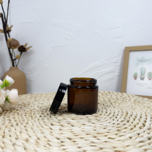 Bouteille en verre violet naturel de 1oz, bocal en verre noir avec bouchon résistant aux enfants - Product Image 5