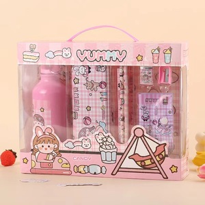 Ensemble de papeterie créative de luxe pour enfants avec bouteille d'eau, coffret cadeau, cadeaux en gros, <span class=keywords><strong>prix</strong></span>, fabriqué en Chine - Product Image 4