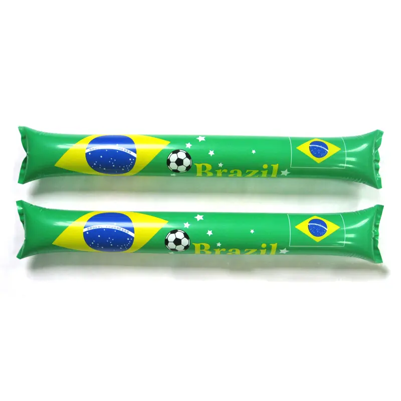 Дешевые персонализированные цветные ПЭ Надувные палочки bam/шары для футбольных фанатов