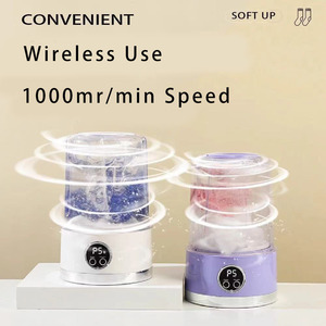 Chaussettes intelligentes, machine à laver <span class=keywords><strong>automatique</strong></span>, bouteille d'eau de 1 L, machines à laver miniatures, utilisation sans fil <span class=keywords><strong>automatique</strong></span> - Product Image 2