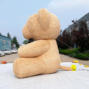 Sevgililer günü 4m sevimli şişme oyuncak ayı dekorasyon özel dev şişme karikatür ayı karakter - Product Image 3