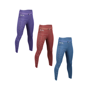 Legging de pantalón tejido de secado rápido para mujer con logotipo personalizado de precio alto para rutina de ejercicio - Product Image 4