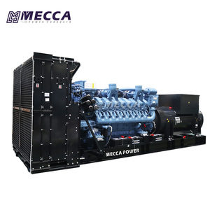 Planta de Tipo Contenedorizado de 1MVA 2MVA 3MVA, Grupo Electrógeno Continuo MTU Original de Alta Capacidad de 1MW 2MW 3MW - Product Image 1