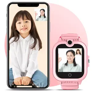 Bebé niños 4G GPS LBS seguimiento video llamada teléfono celular reloj un clic SOS niños teléfonos inteligentes Relojes