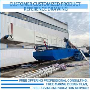 Máquina cosechadora de jacinto de agua pequeña acuática usada Venta de máquinas cortadoras de lenteja de agua en todo el mundo - Product Image 6