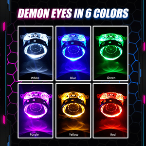 ไฟหน้ารถยนต์ <span class=keywords><strong>Bi</strong></span> Led,เลนส์โปรเจคเตอร์ M17B พร้อมชุดห่อศพดวงตาแองเจิล DRL สีเหลืองชุดรวมดวงตาปีศาจอุปกรณ์เสริม - Product Image 5