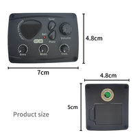 Direct usine Capteur électrique pour ukulélé, Accordeur 12 secteurs, Pièces et accessoires pour instruments à cordes, Écran couleur, Plastique noir