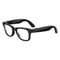 Lunettes Intelligentes IA avec Caméra HD 13MP, Enregistrement Vidéo WiFi, Commandes Vocales, Traduction, pour Appels et Musique, Réduction ENC, OIS