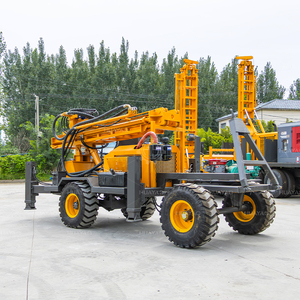 Giàn Khoan bánh xe 400m 300m 200m 100m khí nén nước giếng khoan thành phần bơm khoan đá - Product Image 2