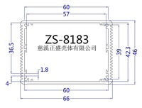 Boîtier de routeur WiFi en alliage d'aluminium, protection IP54, boîte de commutation réseau électronique, boîte de jonction, 100*66*46mm