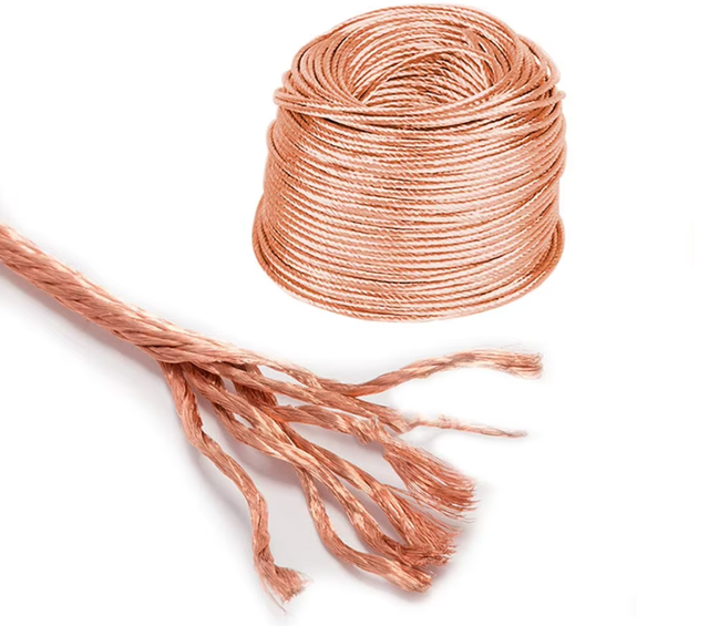 99.99% Copper Wire Strands Solid Bare Copper Low Voltage Power Cable with PVC Insulation Material
