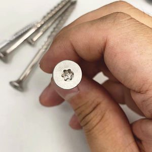 Thép không gỉ 304 316 sáu Thùy Torx Loại 17 chìm Đầu phẳng Tự Khai thác ván gỗ vít ST4 * 50 decking vít - Product Image 4