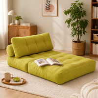 Canapé pliant sans cadre, capitonné, carré, rembourré en éponge, confortable, compressé sous vide pour petits appartements, hôtels et villas