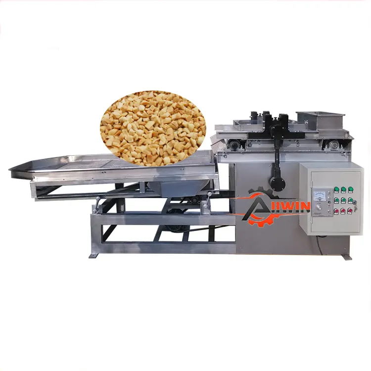Machine commerciale d'écrasement de coupe de noix de macadamia broyeur d'écrou de noyau de paume écrasant la découpeuse d'amande d'arachide