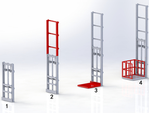 Thang máy trong nhà ngoài trời 300kg dành cho người khuyết tật, kho hàng, vận chuyển hàng hóa, nhà nhỏ, bơm thủy lực tùy chỉnh, thang nâng thủy lực - Product Image 6