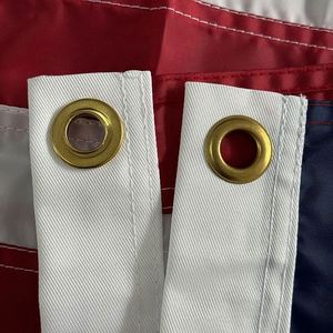 High Quality 210D Oxford Material 2 Grommets American 90x150cm Outdoor USA Embroidery 210D <b>Flag</b> - Product Image 5