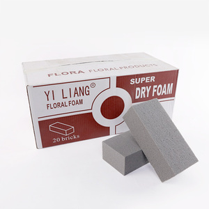 YiLiang 20 pièces de <span class=keywords><strong>mousse</strong></span> florale carrée <span class=keywords><strong>verte</strong></span> fraîche pour fleurs séchées, plantes décoratives en argile et boue florale pour Noël - Product Image 6