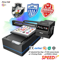 Impresora UV Plana FULIYIN 9060, Solución Eficiente para Diseños 3D en Etiquetas de Silicona y Parches de Goma