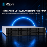 Lenovo ThinkSystem DE4800H 2U12 LFF, Sistema de Almacenamiento SAN Empresarial, Controlador Híbrido Flash Array Dual Activo