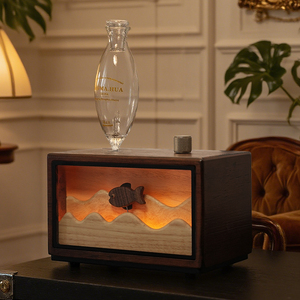 Huisdecoratie Houten Luxe Mini Waterloze Diffuser Vernevelaar 10 Uur Continue Verneveling Luchtverfrisser - Product Image 3