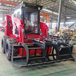 Chinese Fabrikant Nieuwe Elektrische Diesel Mini Kleine Crawler Skid Stuurlading Met Gravers Graafmachine Bijlagen Prijs Te Koop