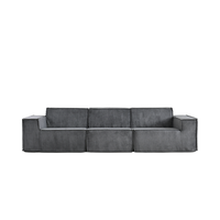Canapé sectionnel modulaire en tissu moderne européen Matériau de remplissage en éponge durable pour la maison Salon Hôtels