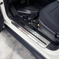 Pour Suzuki Jimny 2018+ 3/5 portes, plaque de protection de seuil de porte, protection de pédale d'entrée, accessoires intérieurs de voiture