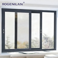 Ventanas Corredizas de Aluminio Estilo Americano Rogenilan, 3 Paneles, Vidrio Aislante, con Rotura de Puente Térmico, en Venta