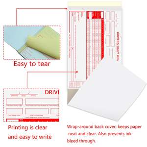 2Ply karbonsuz sürücü günlük günlük günlük kitap detaylı sürücü araç muayene raporu ile 8.5x5.5Log kitap kamyon için basitleştirilmiş Recap - Product Image 4