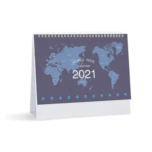 Promotional 2024 2025 Custom Print Daily Weekly Table Top Desk Planner Calendar